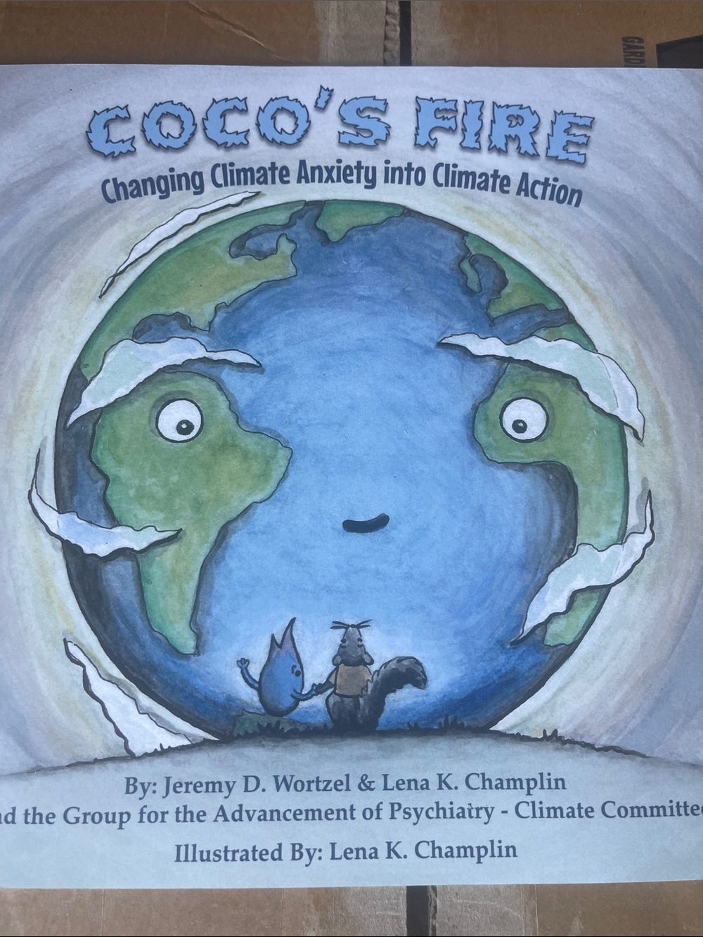 Coco's Fire Illustrated Children's Book - Blue & Green Earth Cover
